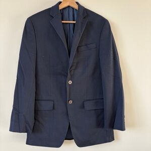 Michael Kors Navy Two Button Sports Coat 36R